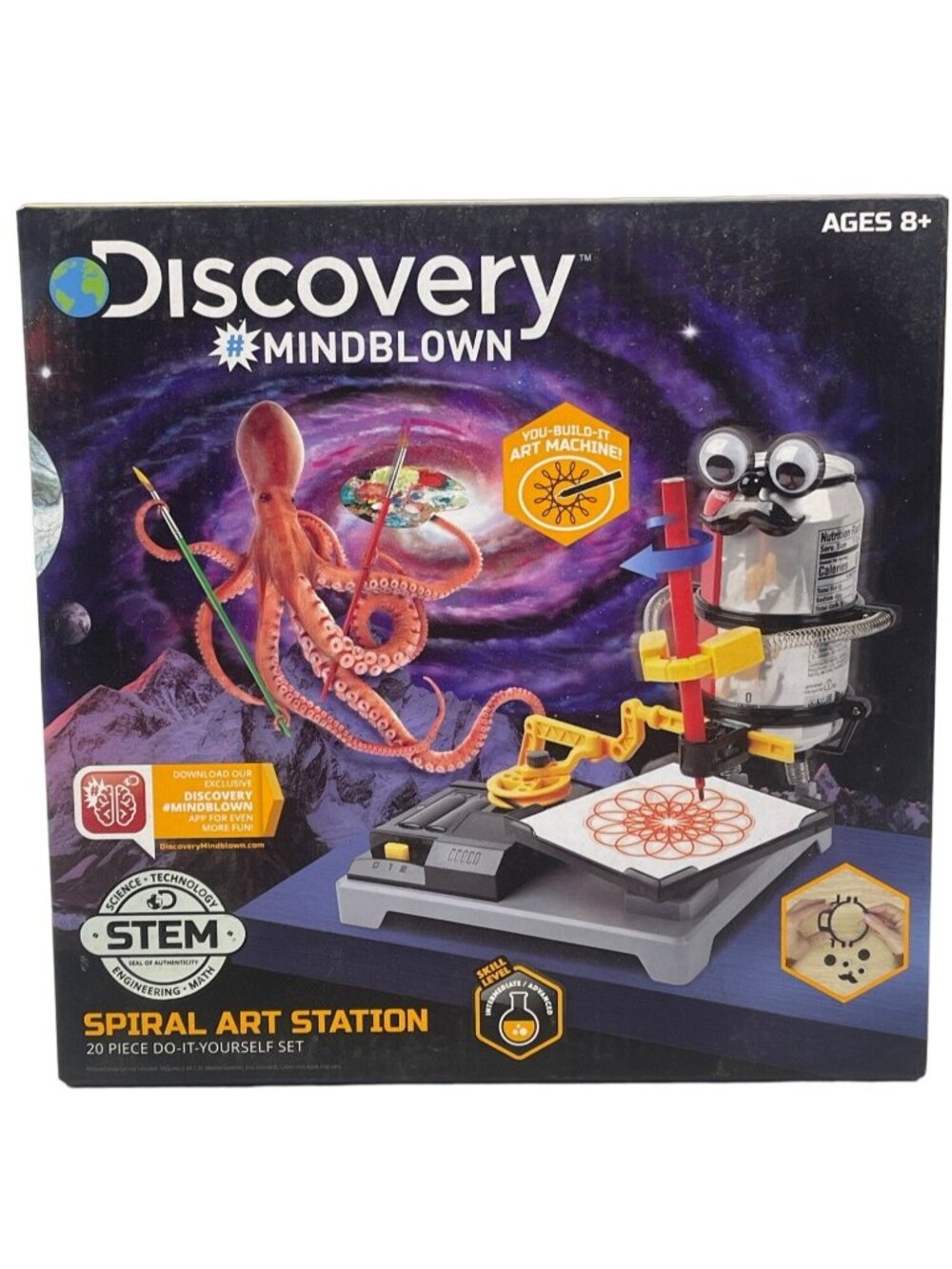 discovery mind blown spiral art station 20 piece  ages 8+ READ NEW